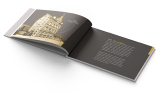 Layout der Einführungsseite der Broschüre zum 125 jährigen Jubiläum der Dürr Group. Konzeption, Bildauswahl, Bildretusche, Grafik-Design, Satz und Realisierung der Broschüre in deutsch und englisch.