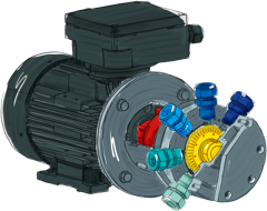 Diashow mit unterschiedlichen Beispielen von Illustrationen, hier eine technische Illustration einer Pumpe im Stil eines Scribble.