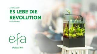 Cover der PowerPoint Präsentation für efa Aquarien.