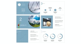 Die einzelnen Folien als Übersicht für die Powerpoint Präsentation von AYA Shuttle. 
