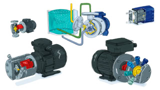 Diashow mit unterschiedlichen Beispielen von Illustrationen, hier mehrere technische Illustrationen im Stil eines Scribble.