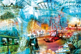 Ein Editorialmotiv für eine Reportage über Paris.